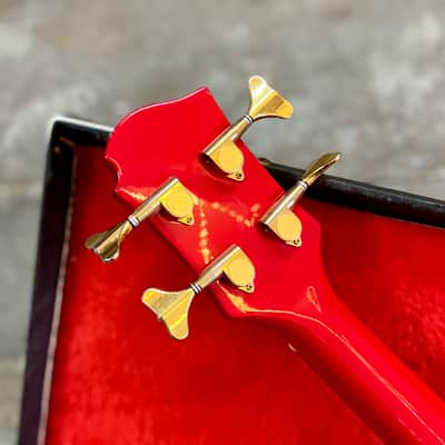 Burny Mockingbird Bass - Cherry red original vintage MIJ Japan eagle b.c. Rich clone AK image 4