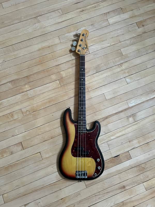 1972 Fender Precision Bass with Rosewood Fretboard Sunburst image 1