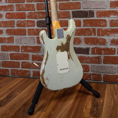 Fender Custom Shop 30th Anniversary 1960 Stratocaster Heavy Relic #56 Summer Event Limited Edition Super Faded Aged Sonic Blue 2017 w/OHSC image 7