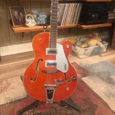G5420T / 2016 Electromatic Hollow Body Single Cutaway with Bigsby … “MINT” … zero fret wear … Gretsch Orange Stain … All original w/ NO MODS … TKL Hard Case included .. Korean made image 2