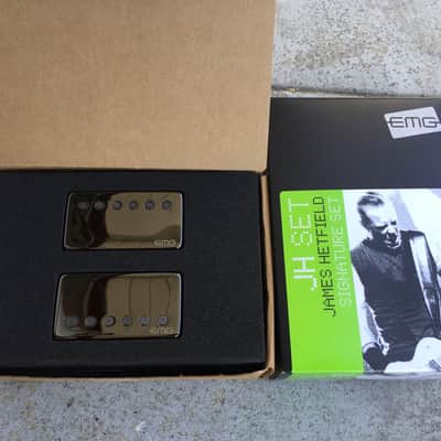 EMG JH/SET Black DLC James Hetfield Signature Humbucker Set image 1