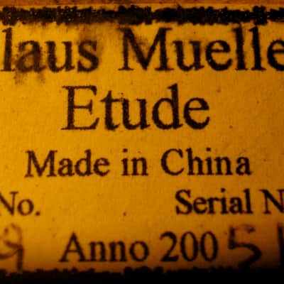 1/4 Klaus Mueller Etude Violin 2005 image 10