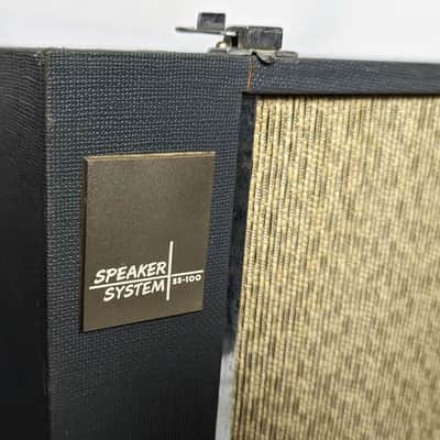 Vintage Akai SS-100 Speakers, 1960s Alnico 2 Way Speakers, 10" Woofer, Efficient, Made in Japan image 3