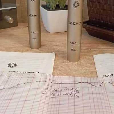 condenser VTG microphone pair Oktava MKE-2 XLR image 9