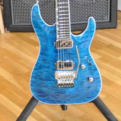 ESP LTD MH-1000QM BLKOC Black Ocean / MH1000 Deluxe Series / Made In Korea / EMG X Upgraded / MH-1000 QM / W24060910 image 2