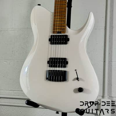 Balaguer USA Series Seraph Modern Electric Guitar w/ Case (324) - Gloss Metallic Jewel White image 4