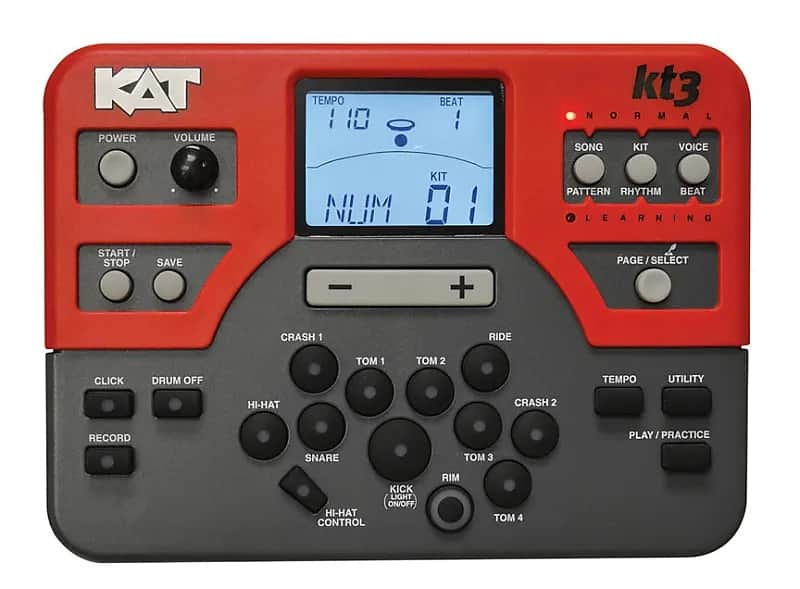 KAT Percussion KT3M Drum Module 2010s - Black/Red image 1
