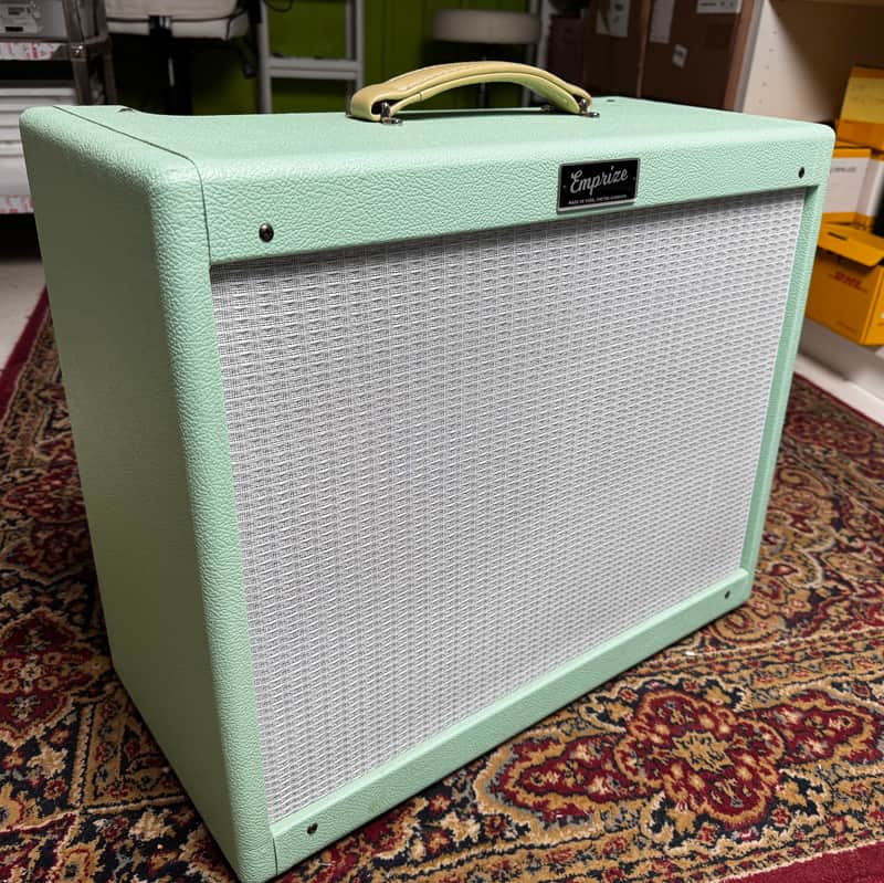 Fender 5F4 Tweed Super clone 30w with Spring Reverb by Emprize 2023 - Surf green and white tolex image 1