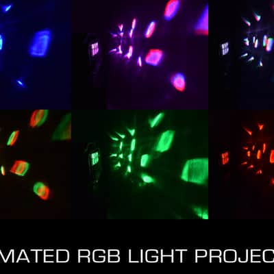 Vocopro SoundGlow-1200 12" Powered Speaker W/RGB Derby Light & Lighted Stand image 6