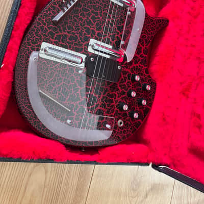 Jerry Jones Electric Sitar 1990s - Red Crackle image 18