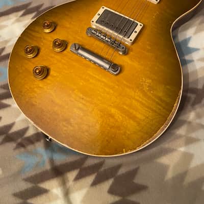 Left handed Gibson Les Paul R9 Murphy Lab Ultra Heavy aged Carmelita neck 8.6 lbs !! image 3