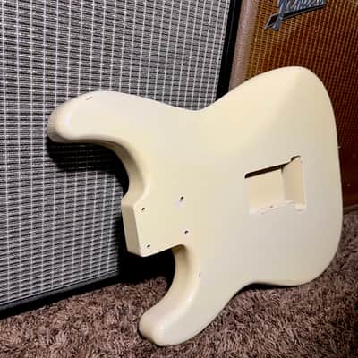 Relic Fender Stratocaster Body Alder Vintage Aged Olympic White 60s Nitrocellulose!😍 image 14