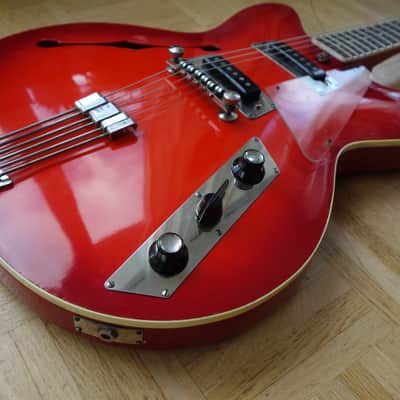 Jolana Rubin ES-330-style guitar ~1965 made in CSSR Eastern Bloc vintage! image 4