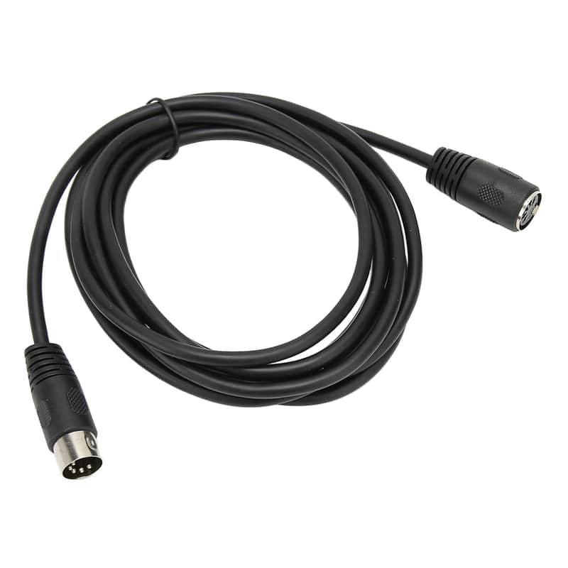5-pin MIDI Keyboard Extension Cable, Male to Female Convenient PVC 5-pin MIDI Extension Cable for Synthesizer for MIDI Guitars image 1