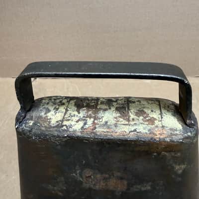 Unbranded Vintage Steel Cowbell – Handcrafted Construction – Rustic Patina – Used (Poor Condition) image 10