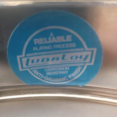 Ludwig Supraphonic 5x14"Snare Drum Vintage 1979 Blue/Olive#1846361 10Lug Chicago image 13