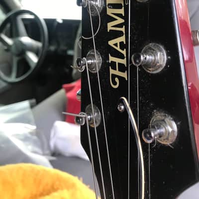 Hamer SATFW-DCB The Archtop Double Cutaway Dark Cherry image 1