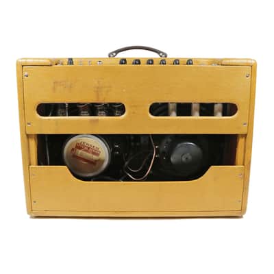 Vintage Fender Twin High-Powered 80W 2x12 Tube Combo Amp 1959 image 3
