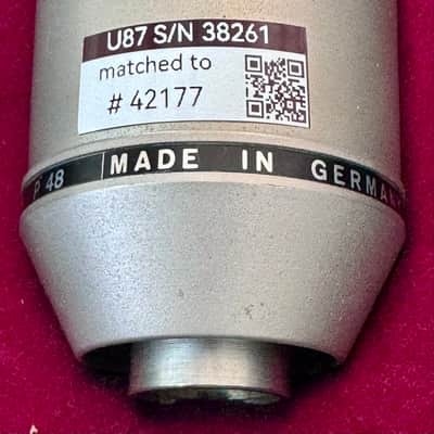 Matched Pair Vintage Neumann U87 by Gunter Wagner image 2