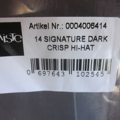 Paiste 14" Signature Dark Crisp Hi-Hat Cymbal Pair 0004006414 image 4