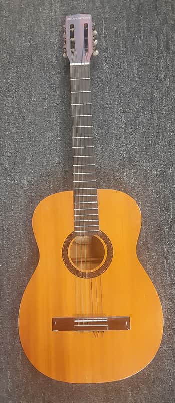 rare nice vintage Silvertone Classical Guitar made in the USA from dealer image 1