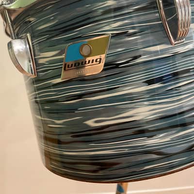 Ludwig Concert Toms Blue Oyster Pearl image 6