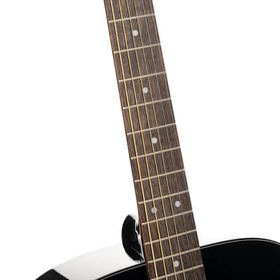 Cort Earth Series 60 Dreadnought Acoustic Guitar - Black Gloss image 5