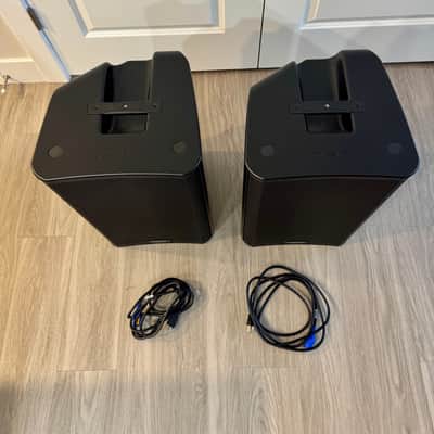 Pair of QSC K12.2 Powered PA Speakers with QSC Bags & Power Cables image 5