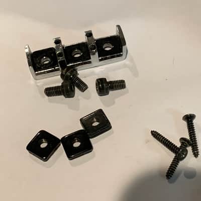 Fender Japan Contemporary Stratocaster Fine Tuning Tremolo Bridge w/ String Lock 80s - Chrome image 3