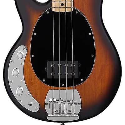 Sterling by Musicman StingRay Ray4 Left-Handed Electric Bass - Vintage Sunburst image 3