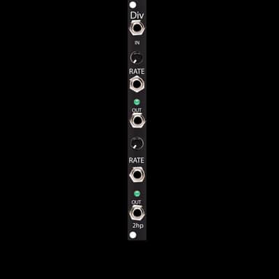 2hp Div Clock Divider/Multiplier - Black image 2