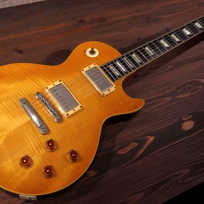 1985 Greco Les Paul Rock Spirits Standard - Honey Burst - Stunning Flame Top image 3