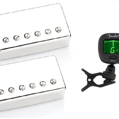Seymour Duncan Green Magic Nickel Covered Humbucker Pickup Set (Guitar Tuner) image 1