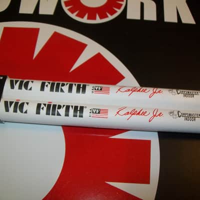 Vic Firth SRHJR Corpsmaster Raphie Hardimon Jr Indoor Marching Stick - White image 2