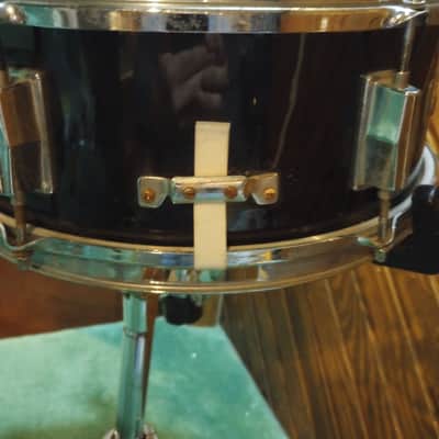 Maxwin by Pearl 14"(diameter)x5.5"(depth) Snare Drum  Black Wrap Over Wood 1970's/80's - Black Wrap image 3