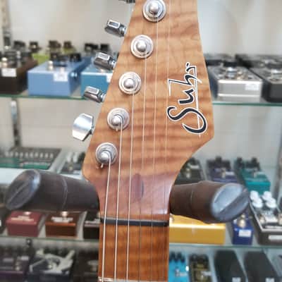 used 2019 Suhr Classic S Antique Custom with Roasted Flame Maple Neck in Lake Placid Blue, Very Good Condition with Gig Bag image 6