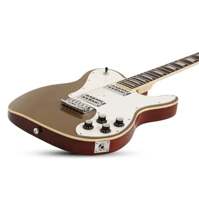 Schecter PT Fastback Electric Guitar, Gold Top image 4