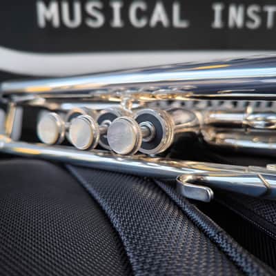 S.E. Shires TRQ10S Series Silver Trumpet - professional image 11