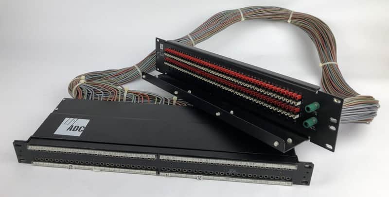 ADC 96 Bantam TT patchbay connected to ADC UP-96NMKII PPC RACKMOUNT PATCHBAY 4 image 1