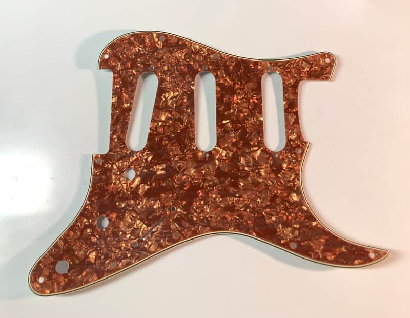 Fender 4-Ply MOTO Stratocaster Pickguard - Copper Pearloid image 1