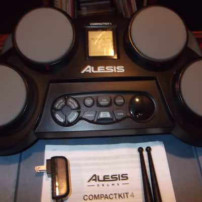 Alesis CompactKit 4 Tabletop Electronic Drum Pad Kit Complete W/ Manual image 3