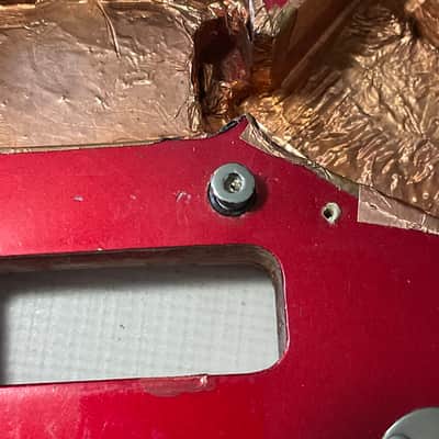 1983-84 Japan ESP Kramer Pacer Deluxe Globe Series Candy Apple Red Semi Loaded Guitar Body Floyd Ready image 15