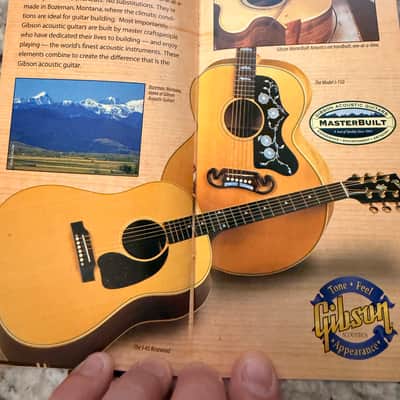 Gibson Brochure 2000s 59'reissue Les Paul J-150 F-5L J-45 Rosewood only a Gibson is good enough image 5