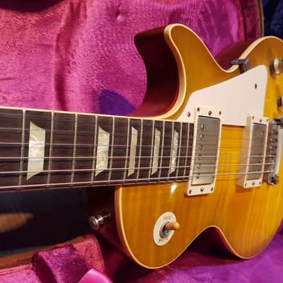 2011 Gibson Les Paul Historic 1959 LP Mahogany Rosewood Burst Bucker image 12