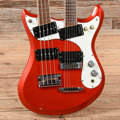 Mosrite Joe Maphis Double Neck Orange 1971 image 1