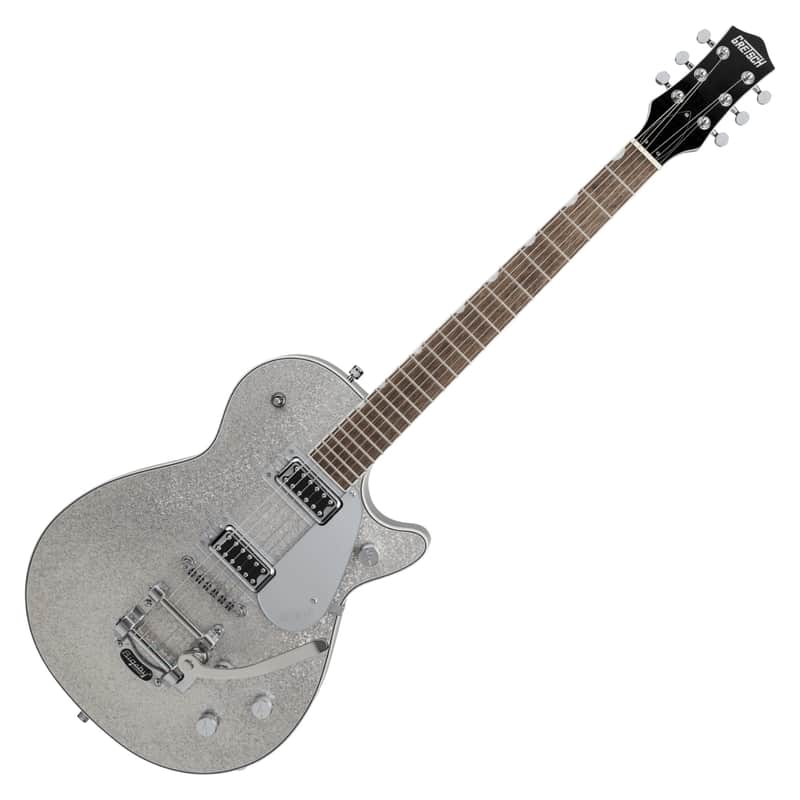 Gretsch G5230T Electromatic Sparkle Jet FT Electric Guitar w/Bigsby, Laurel Fingerboard, Silver Sparkle image 1