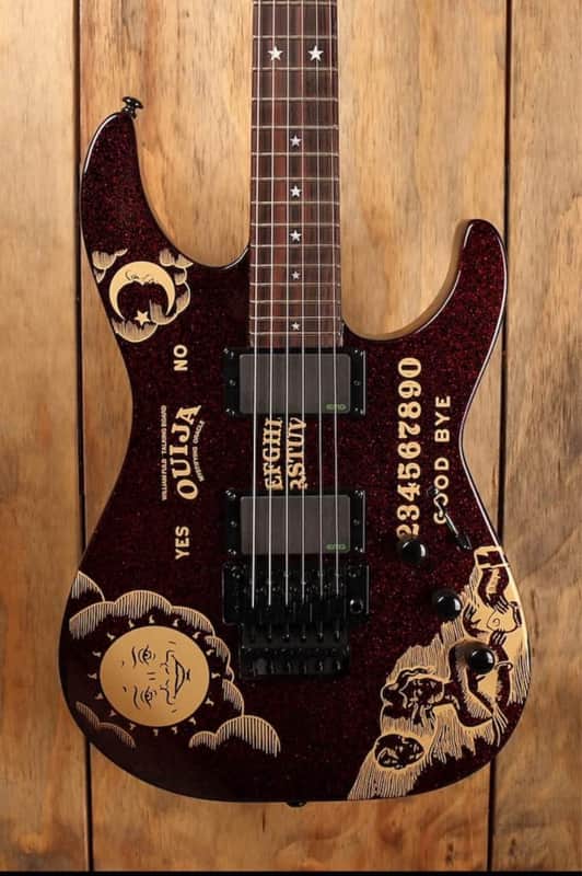 ESP LTD Kirk Hammett Ouija 2019 Red Sparkle image 1