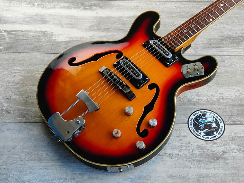 1960's Greco Japan EG-135 Hollowbody Electric Guitar (Sunburst