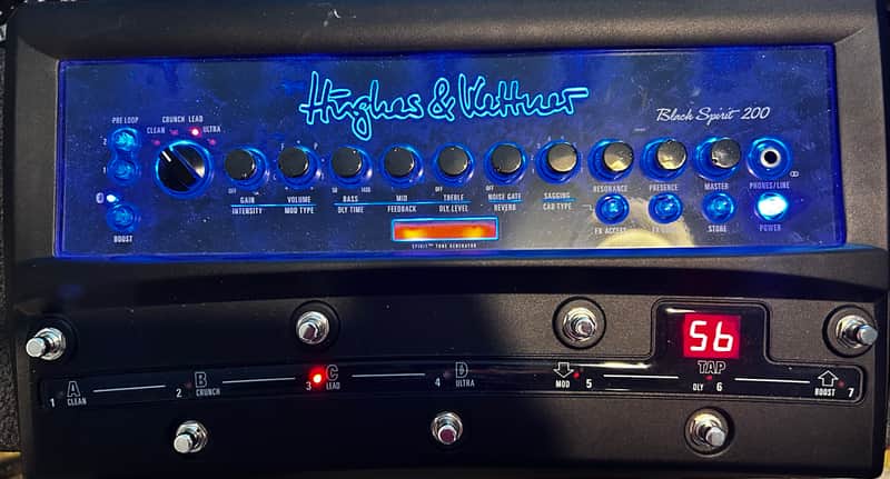 Hughes & Kettner Black Spirit 200 Floor 4-Channel 200-Watt Solid State Pedalboard Guitar Amp 2020 - 2021 - Black image 1