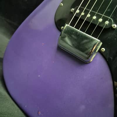 1963 Fender Duo-Sonic with Rosewood Fretboard - Transparent Red under Purple image 17